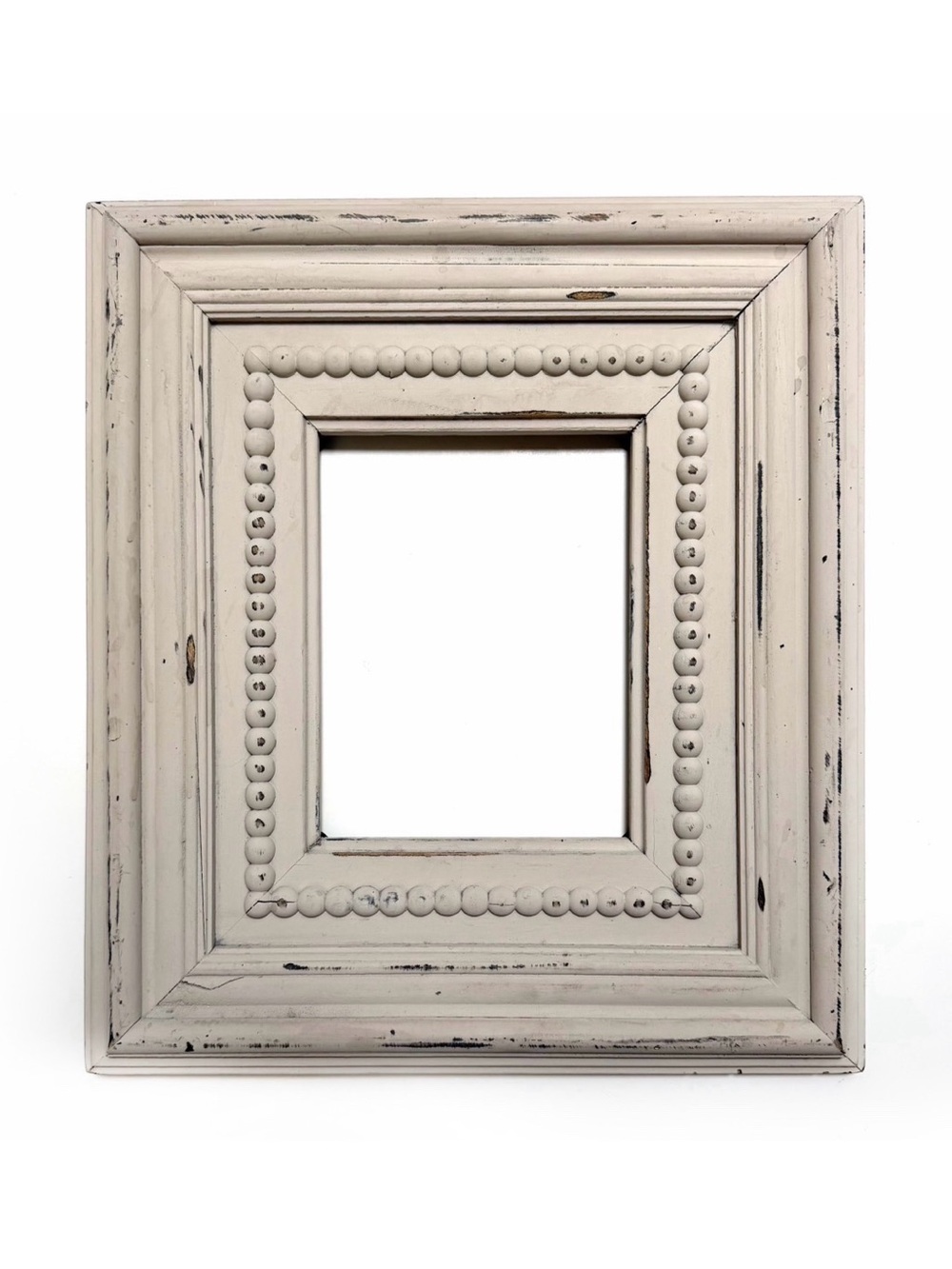 Large Beaded Wood Frame